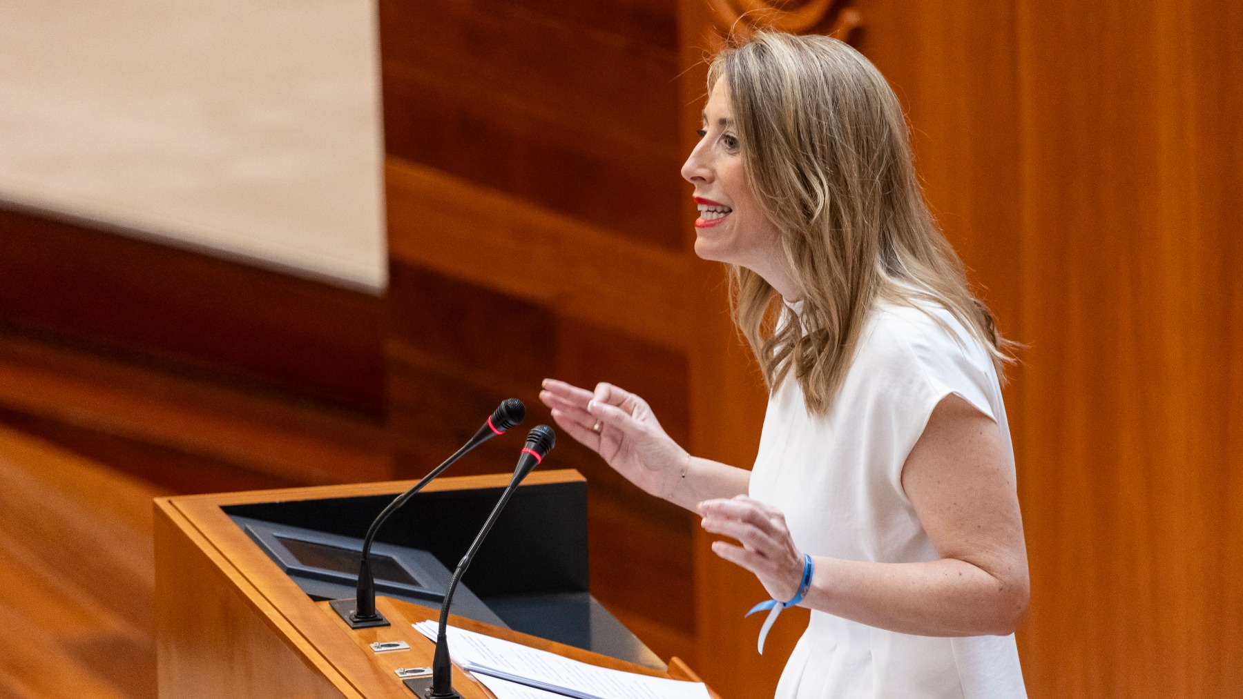 La presidenta de la Junta de Extremadura, María Guardiola. (EP)