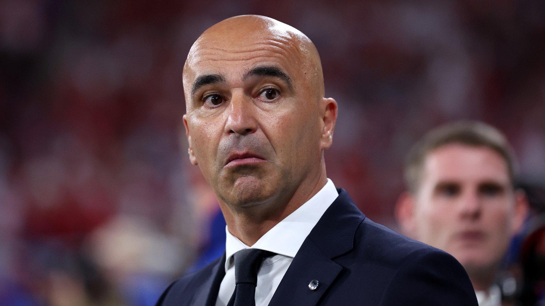 Roberto Martínez en la Eurocopa. (Getty)