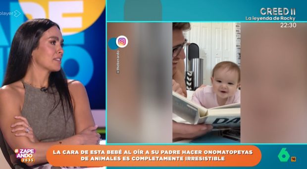 Cristina Pedroche no puede aguantar las lágrimas al presentar un vídeo de un bebé: "Me quiero ir" (Atresmedia).