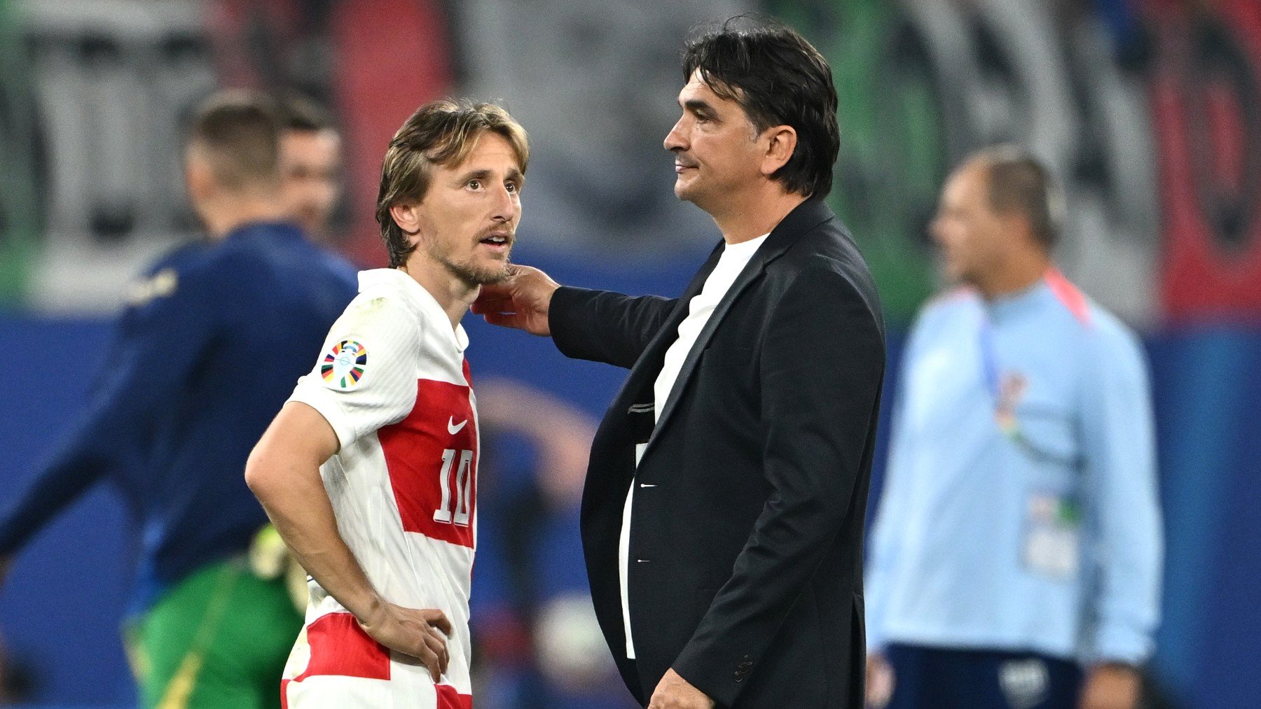 Luka Modric y Slatko Dalic. (Getty)