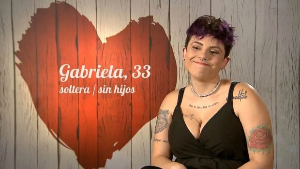 Gabriela en 'First Dates'. (Mediaset)