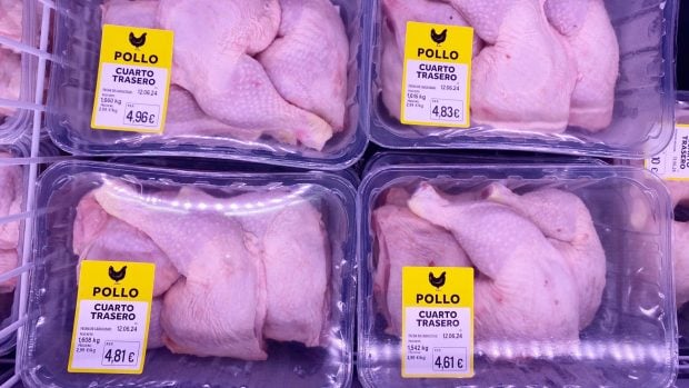 Muestra pollo de Lidl España