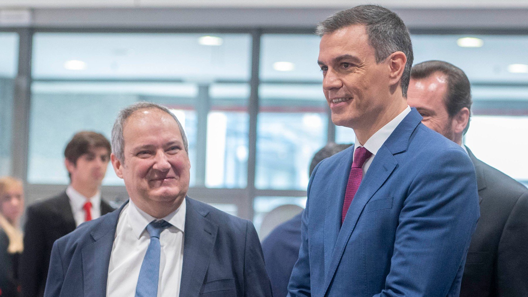 Pedro Sánchez y Jordi Hereu. (Foto: EP)