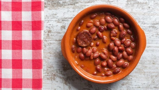 Alubias con chorizo