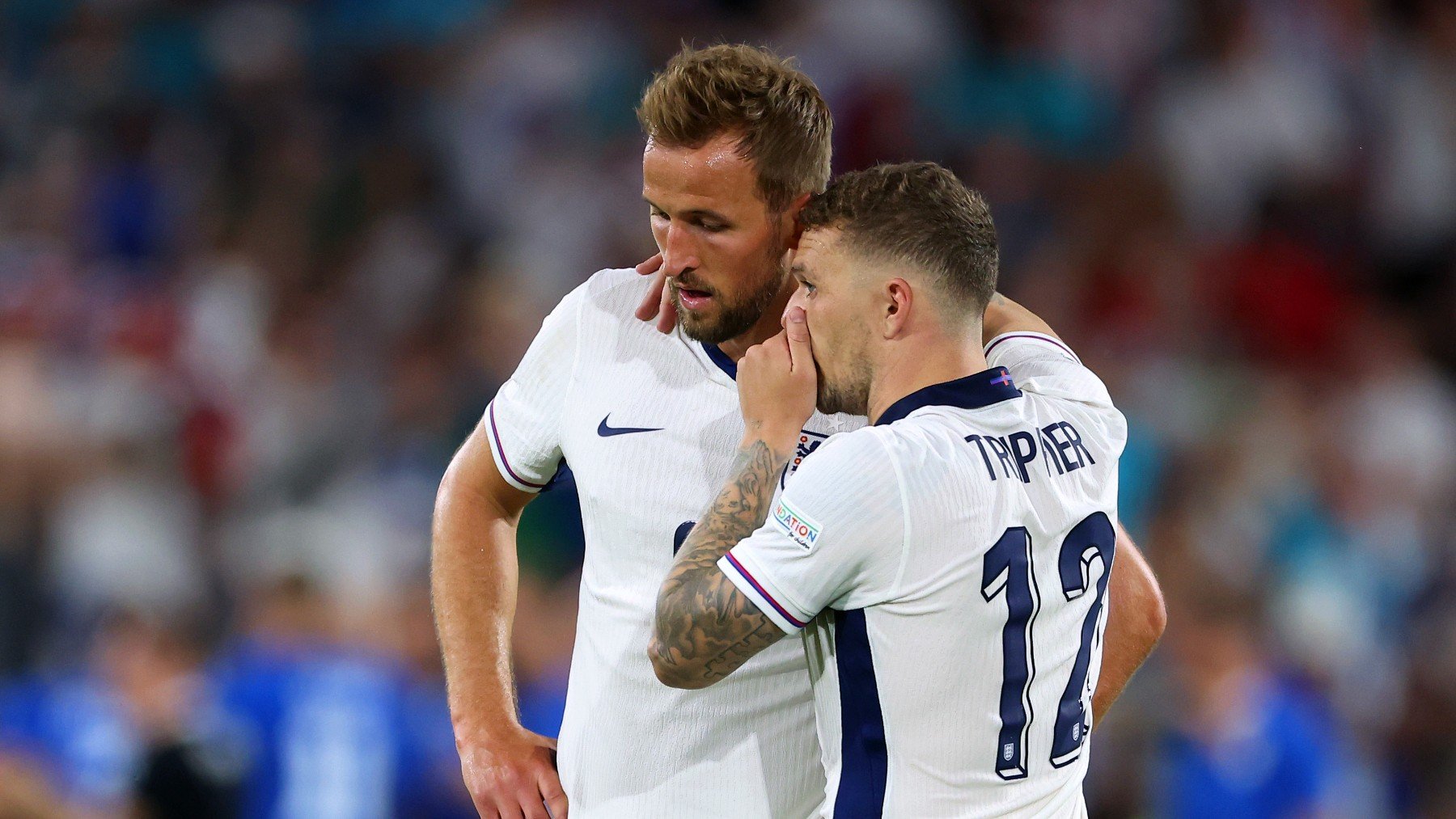 Kane y Trippier ante Eslovenia. (Getty)