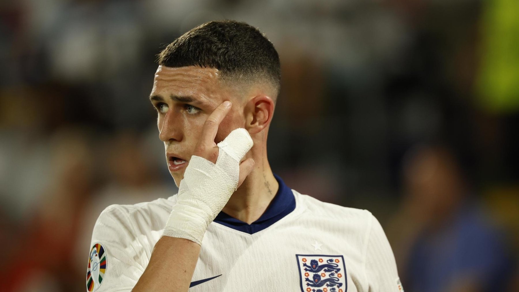 Phil Foden con la selección inglesa. (EFE)