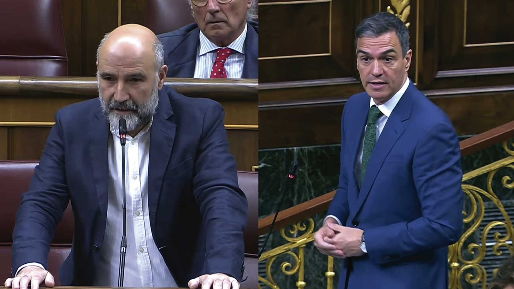 Néstor Rego y Pedro Sánchez.