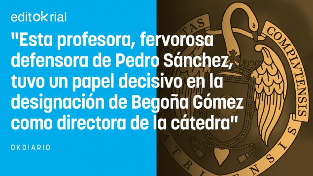 Complutense Begoña Gómez, Paloma Román, Pedro Sánchez