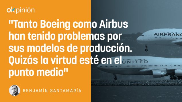 Boeing y aribus, aviones, descentralización