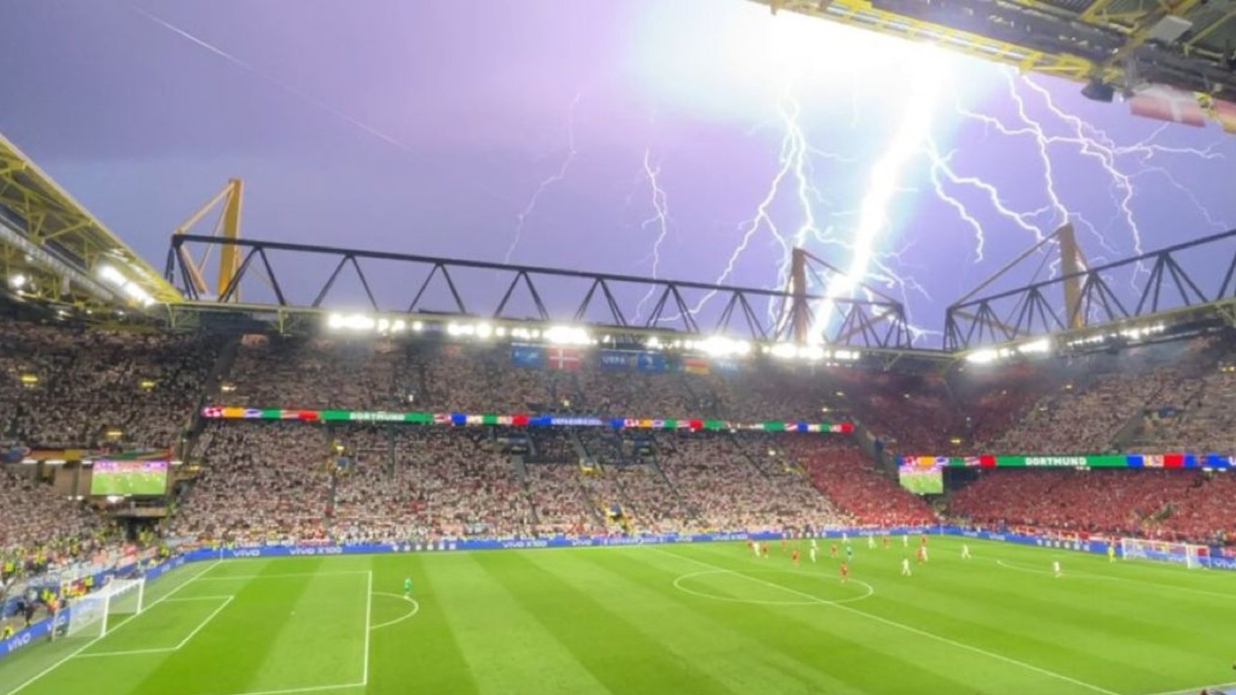 La tremenda tormenta que cayó en Dortmund.