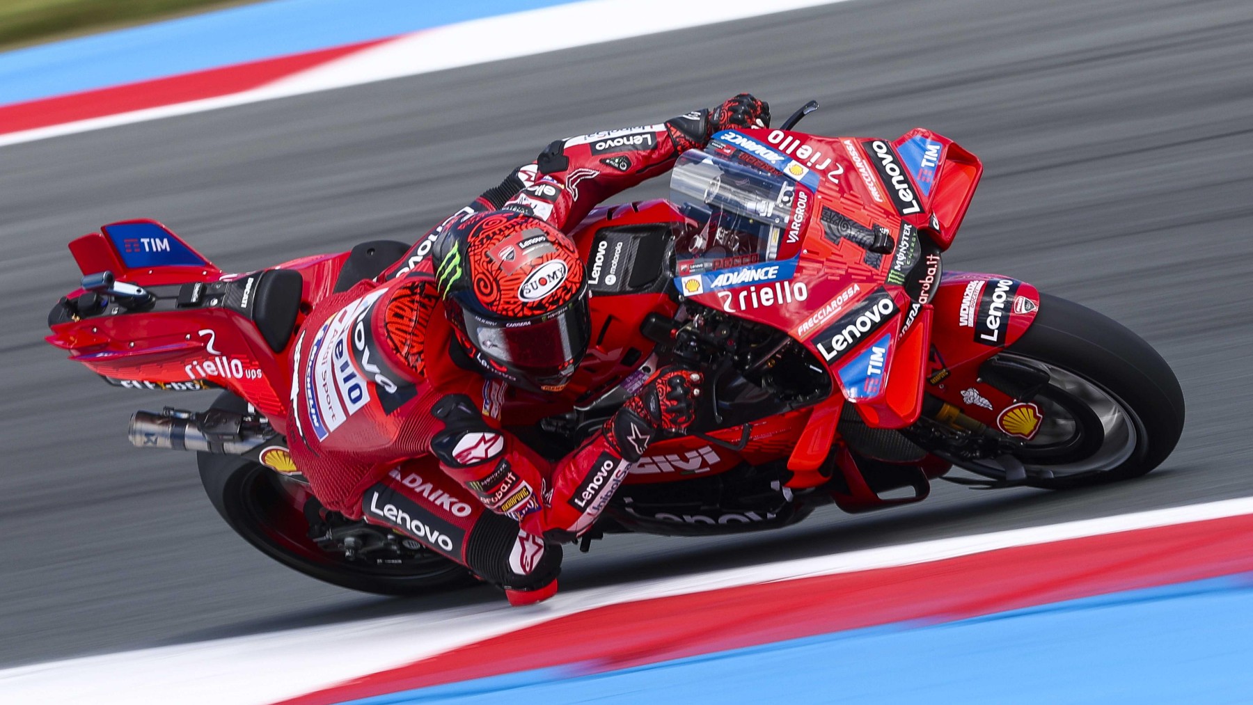 Pecco Bagnaia, durante el GP de Holanda de MotoGP. (EFE)