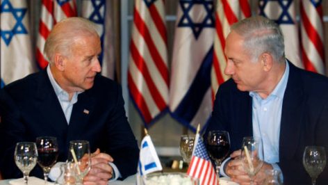 Joe Biden y Benjamin Netanyahu. (Getty)