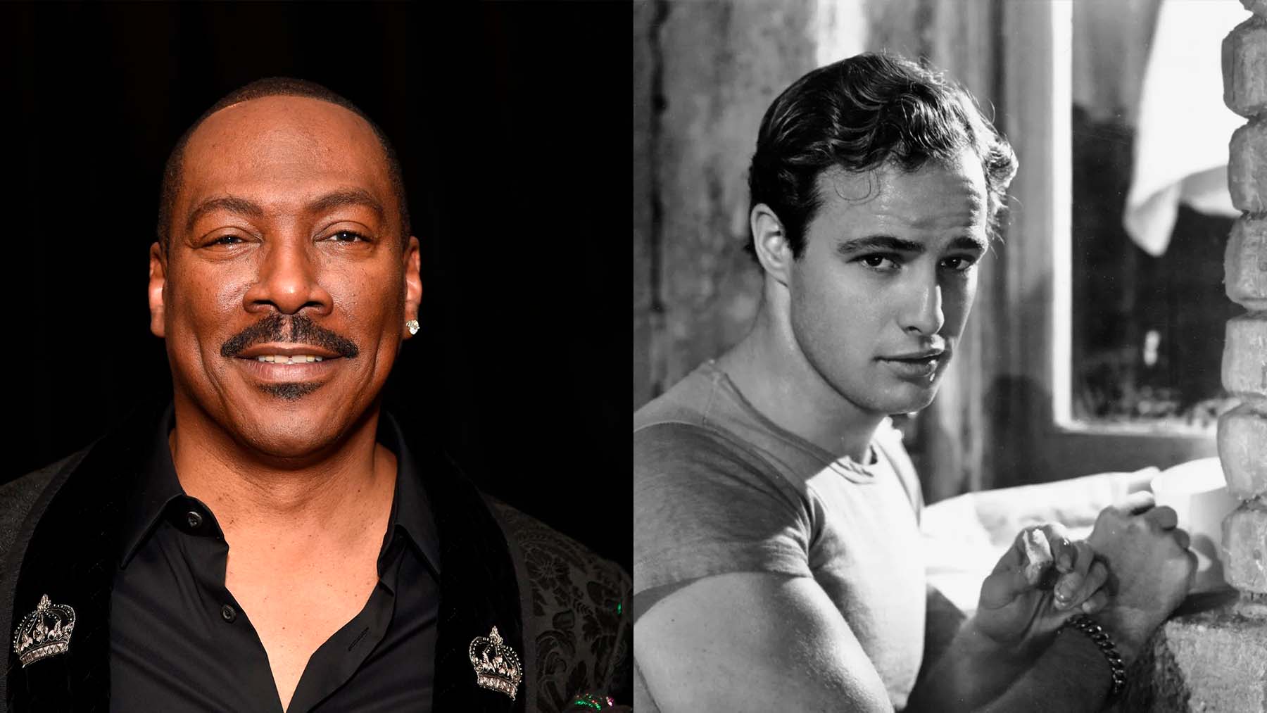 Eddie Murphy conoció personalmente a Marlon Brando.