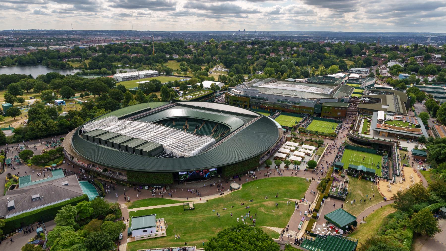 Imagen de las instalaciones de Wimbledon.