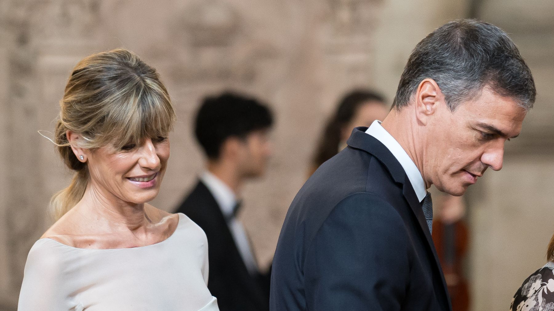 Begoña Gómez y Pedro Sánchez. (Foto: EP)