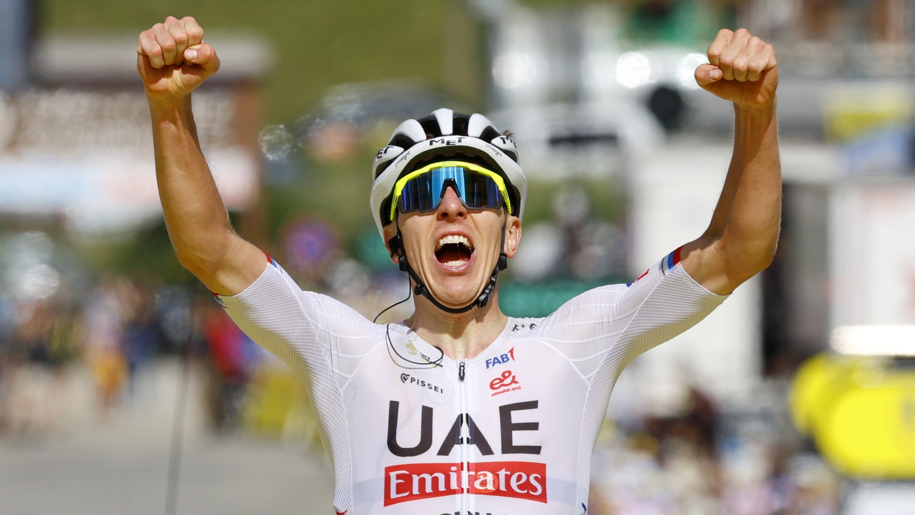 Tadej Pogacar ganó la etapa 4 del Tour de Francia. (EFE)