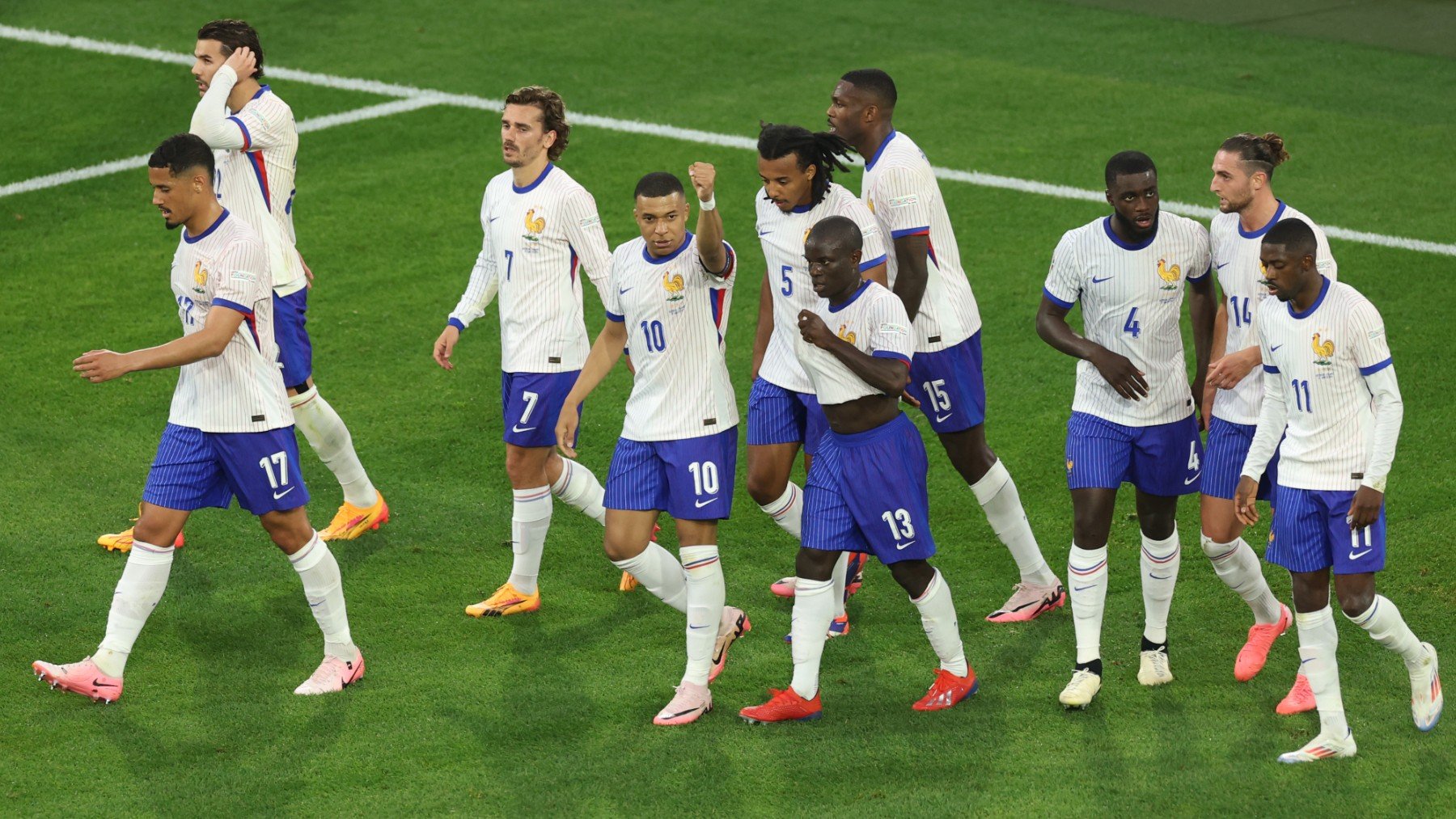 Jugadores de Francia en la Eurocopa. (Getty)