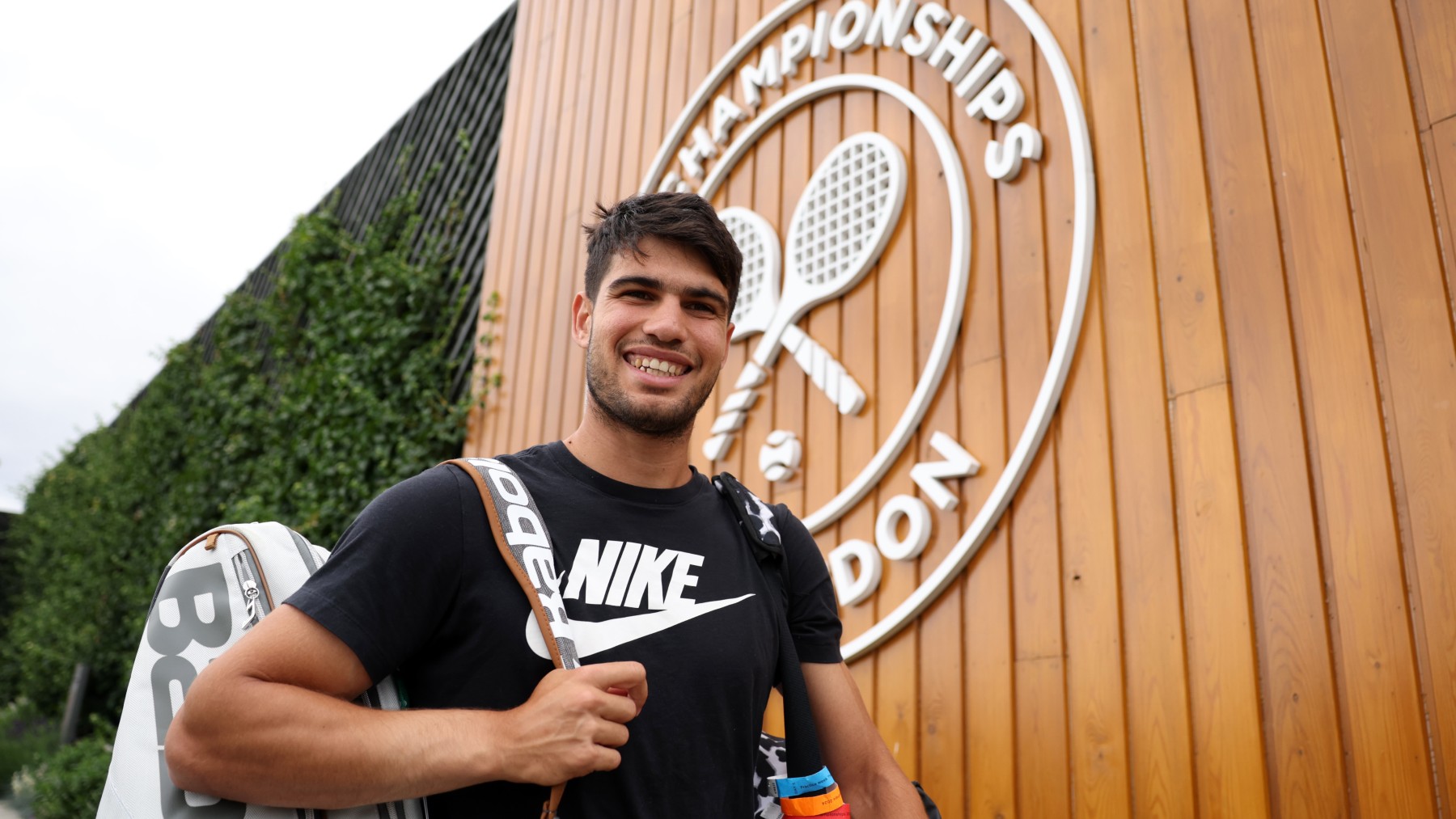 Carlos Alcaraz, en las instalaciones de Wimbledon. (Getty)