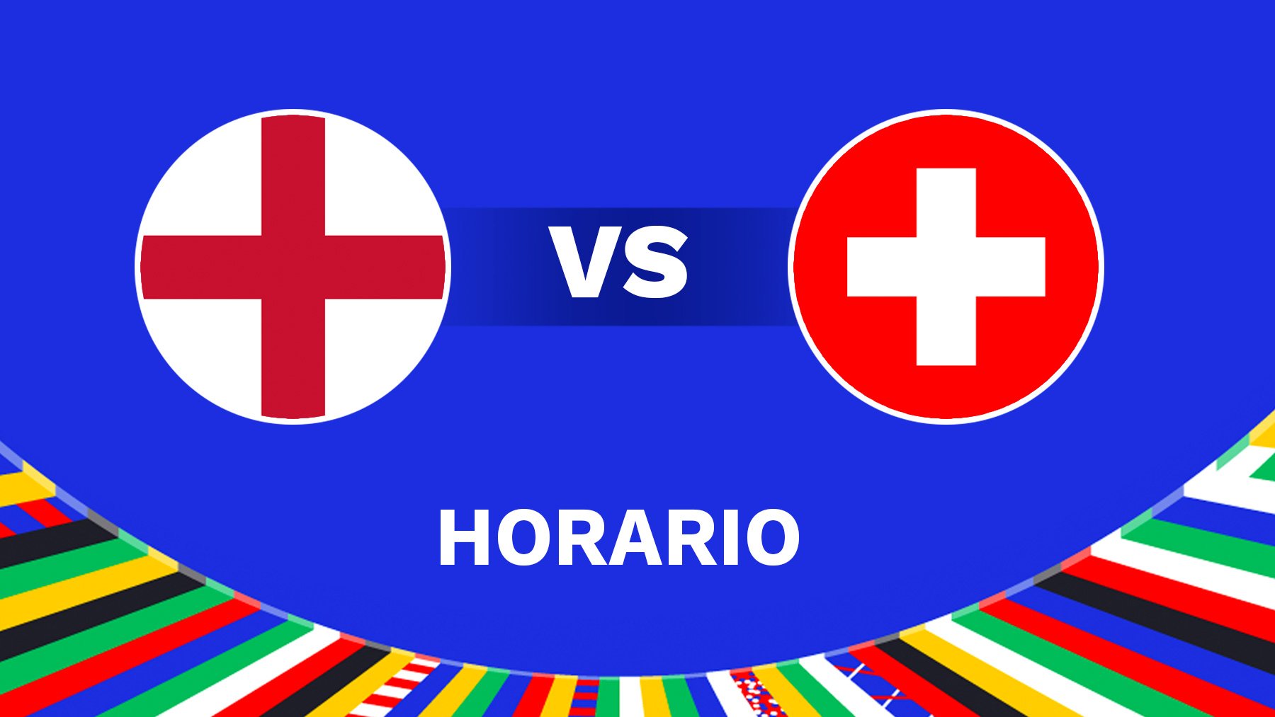 Horario Inglaterra – Suiza: dónde ver en directo y a qué hora es el partido de cuartos de final de la Eurocopa.