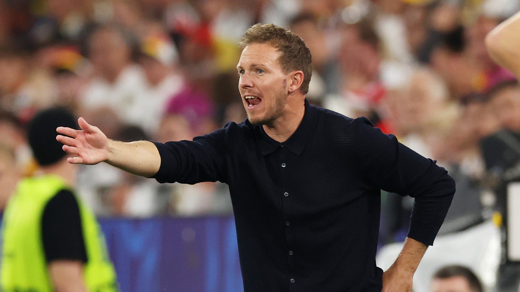 Nagelsmann durante un partido con Alemania. (Getty)