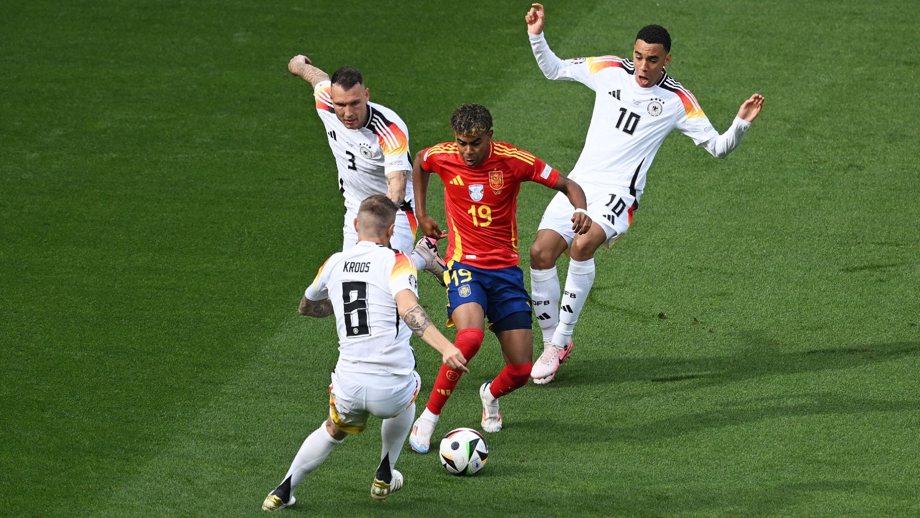 España – Alemania, en directo hoy: cuartos de final de la Eurocopa, en vivo. (Getty)