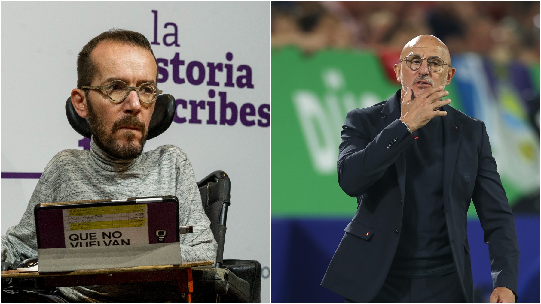 Pablo Echenique y Luis de la Fuente. (Getty)