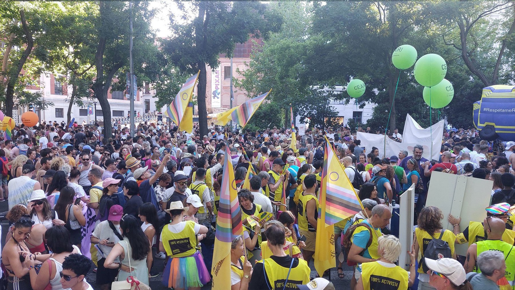 Marcha del Orgullo en Madrid.