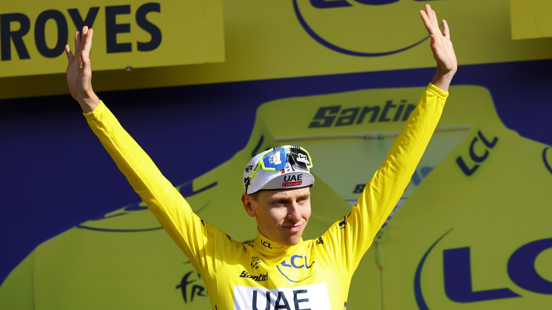 Pogacar sigue líder del Tour. (EFE)
