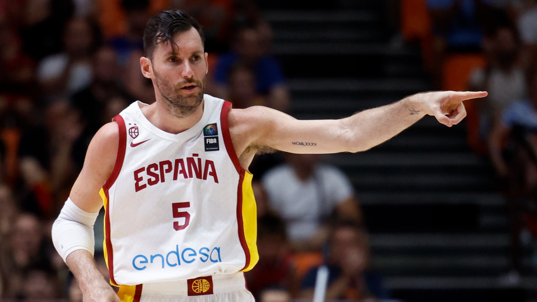 Rudy Fernández con la camiseta de la selección española. (EFE)