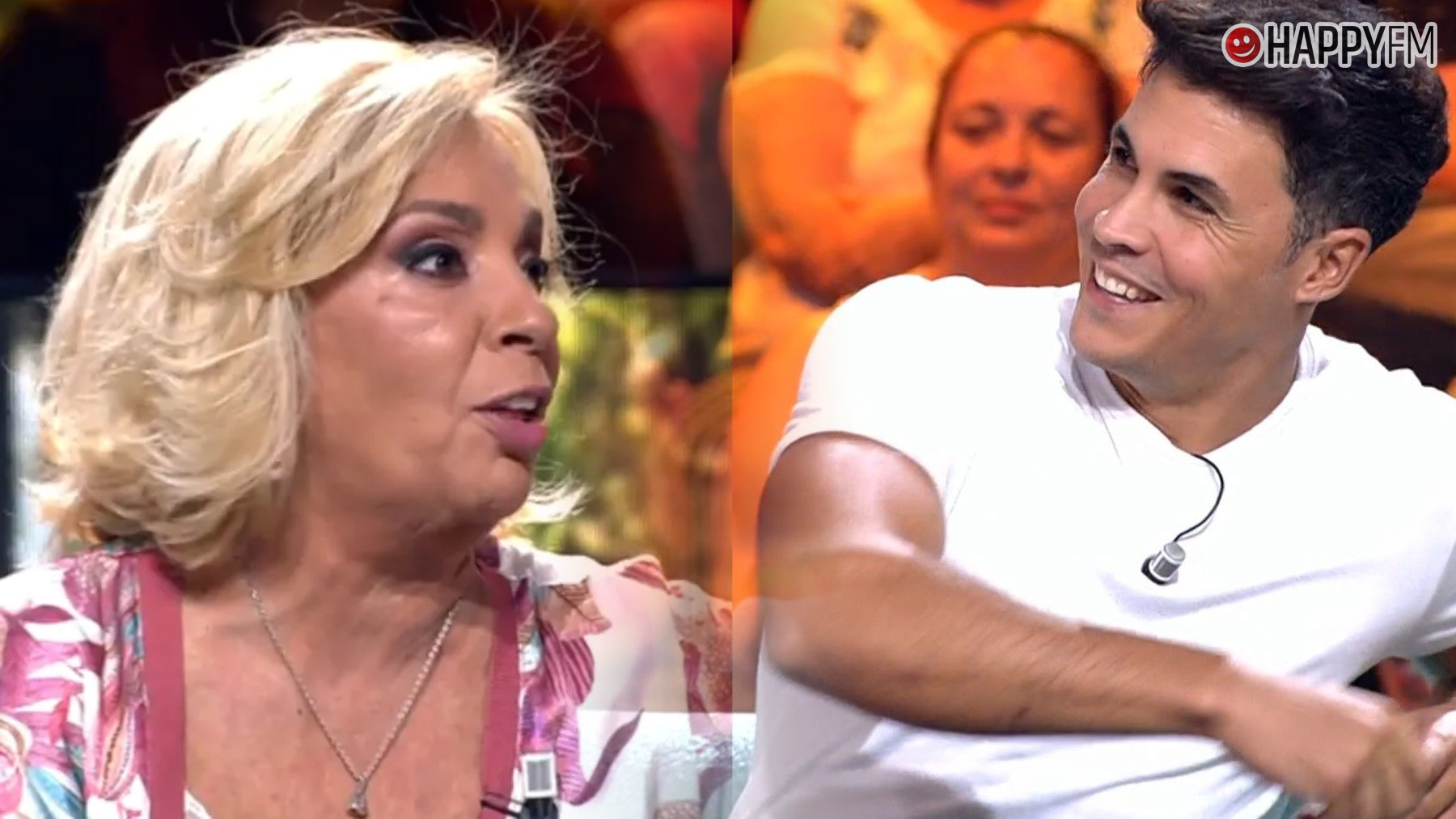 Carmen Borrego y Kiko Jiménez en el plató de Supervivientes All Stars. (Mediaset)