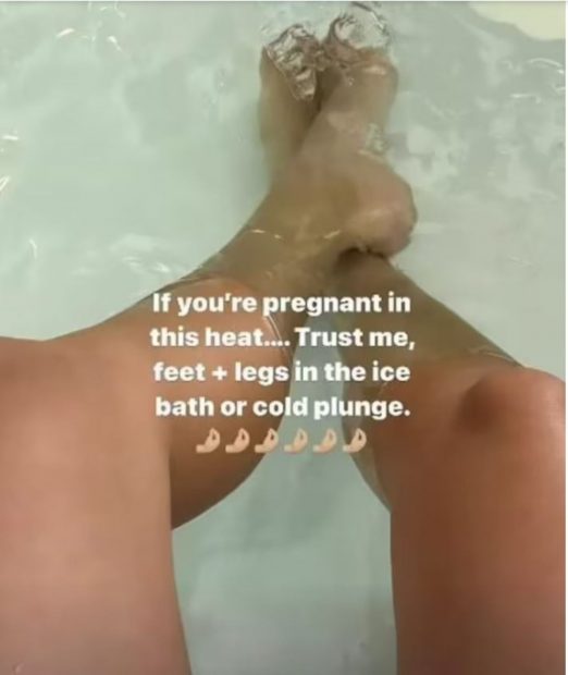 piernas hielo embarazo