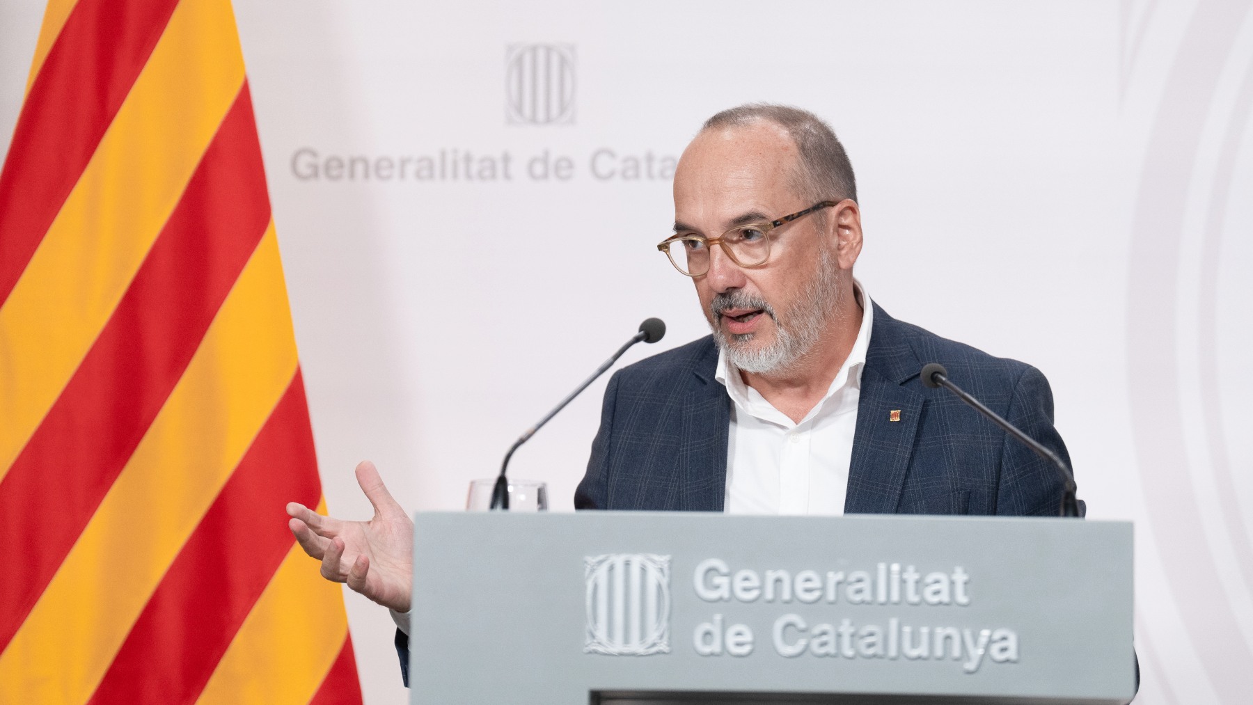 El consejero de Derechos Sociales de la Generalitat, Carles Campuzano. (Foto: EP)