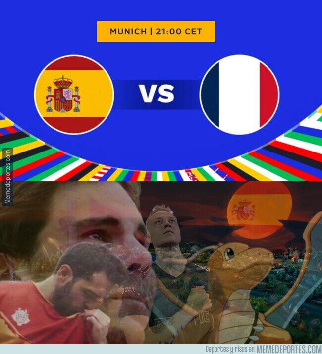 Los mejores memes de las semifinales de la Eurocopa entre España y Francia