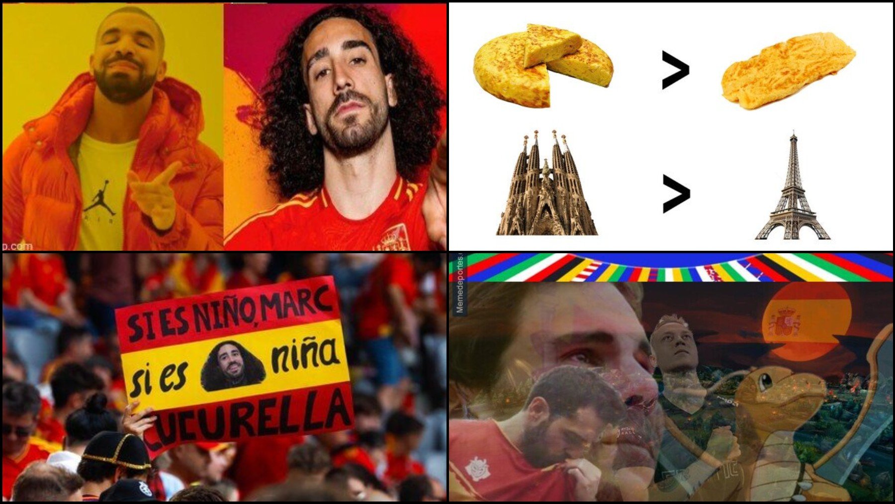 Cucurella protagoniza los memes del España-Francia.