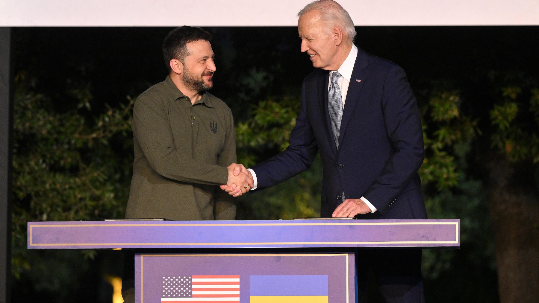 Zelenski y Joe Biden. (Foto: Europa Press)