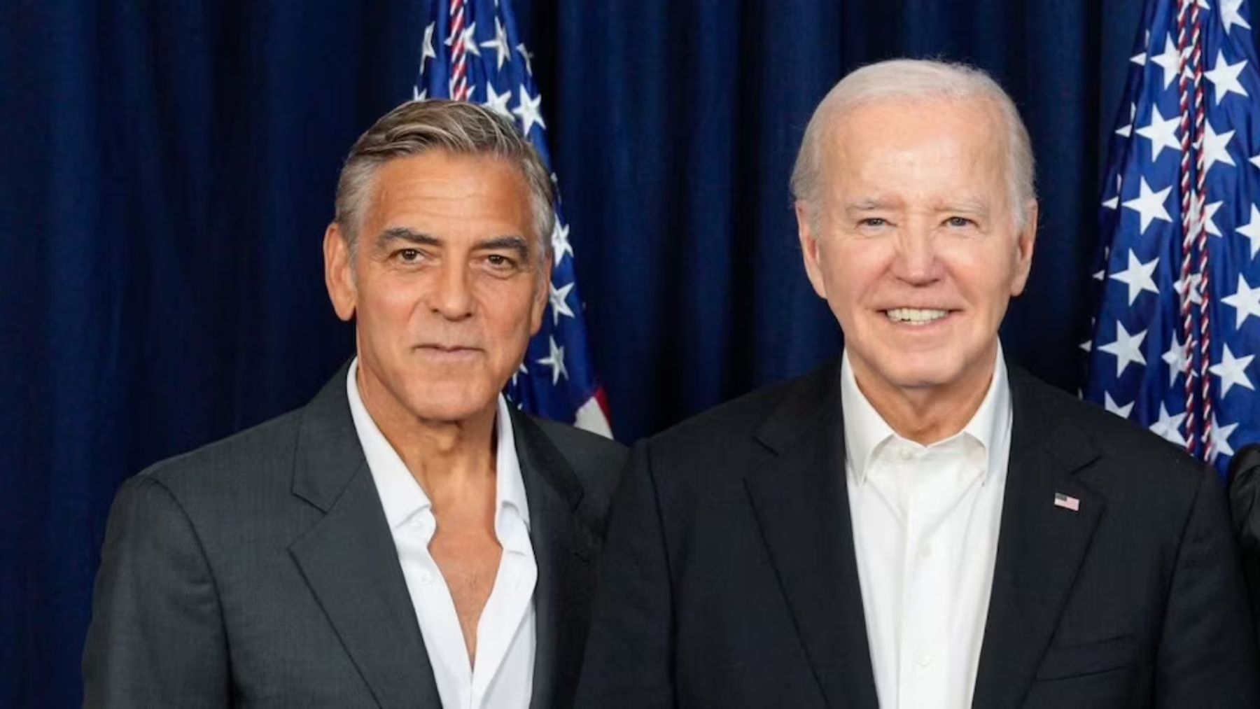 George Clooney y Joe Biden. (X de Biden)