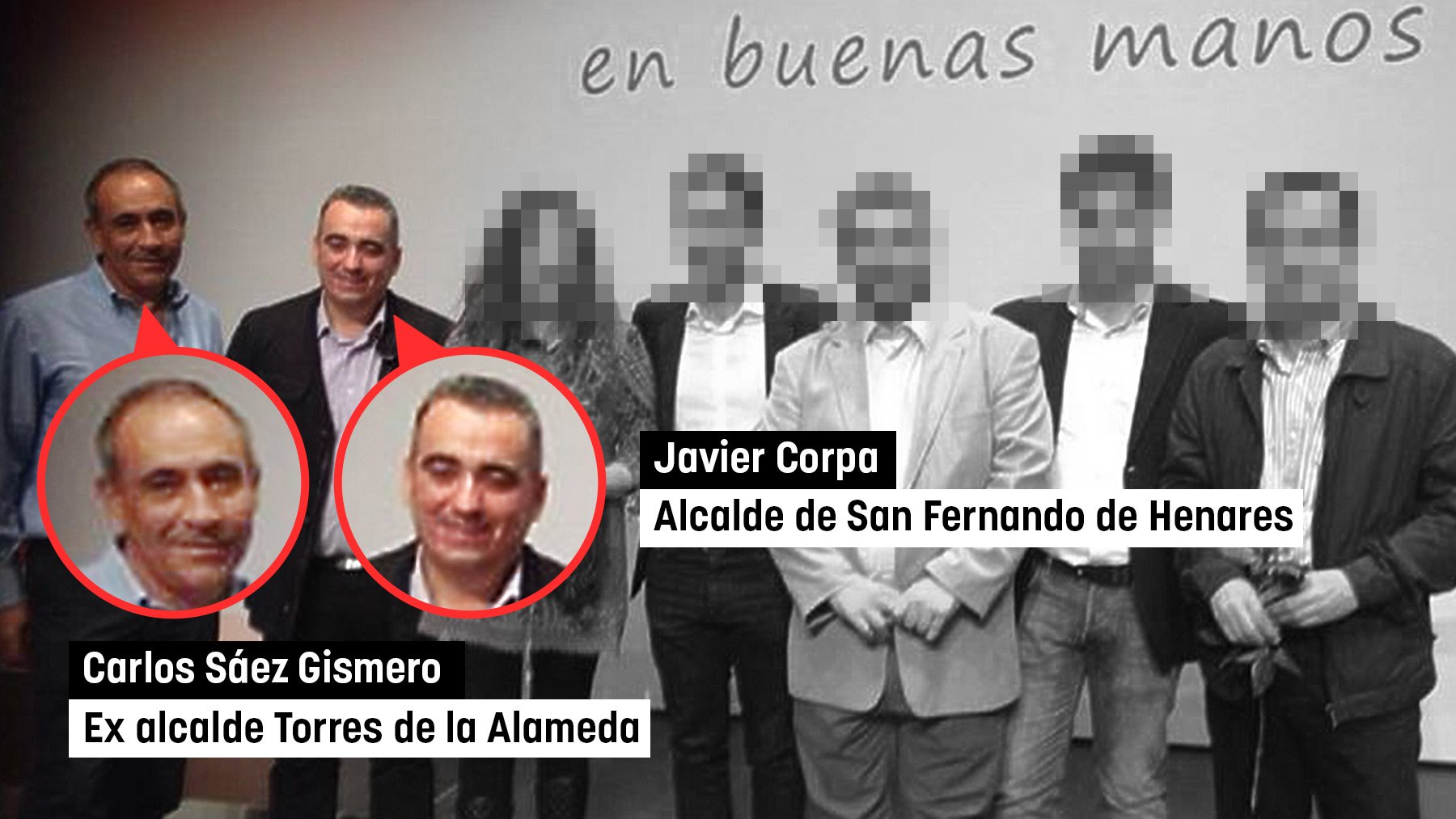 Carlos Sáez ex alcalde Torres de la Alameda y Javier Corpa, alcalde de San Fernando de Henares.