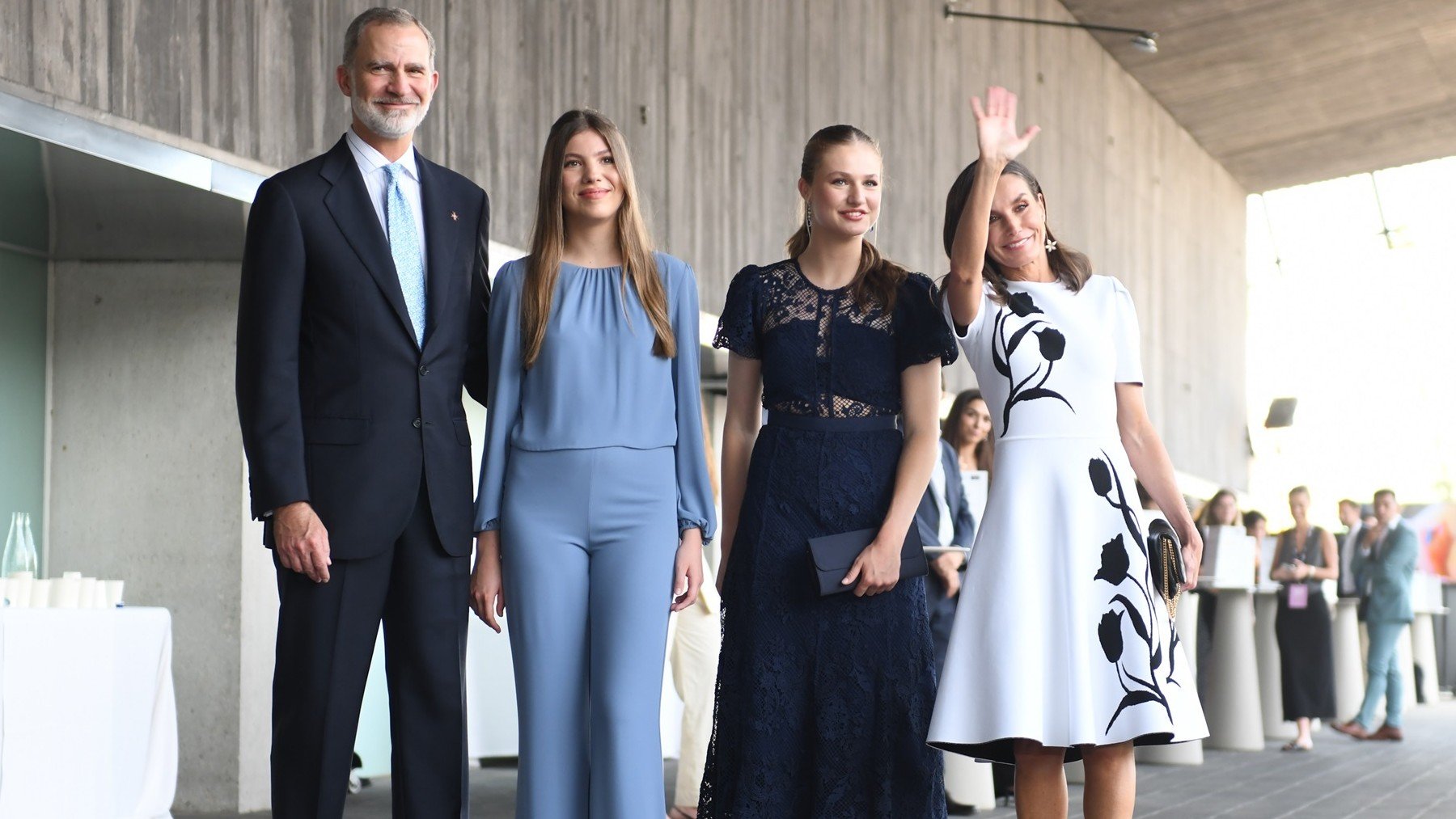 La Familia Real a su llegada a los premios Princesa de Girona.(Foto: Ep)