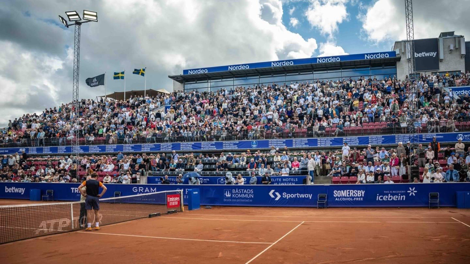 Imagen del torneo de Bastad después de un partido. (Nordea Open)