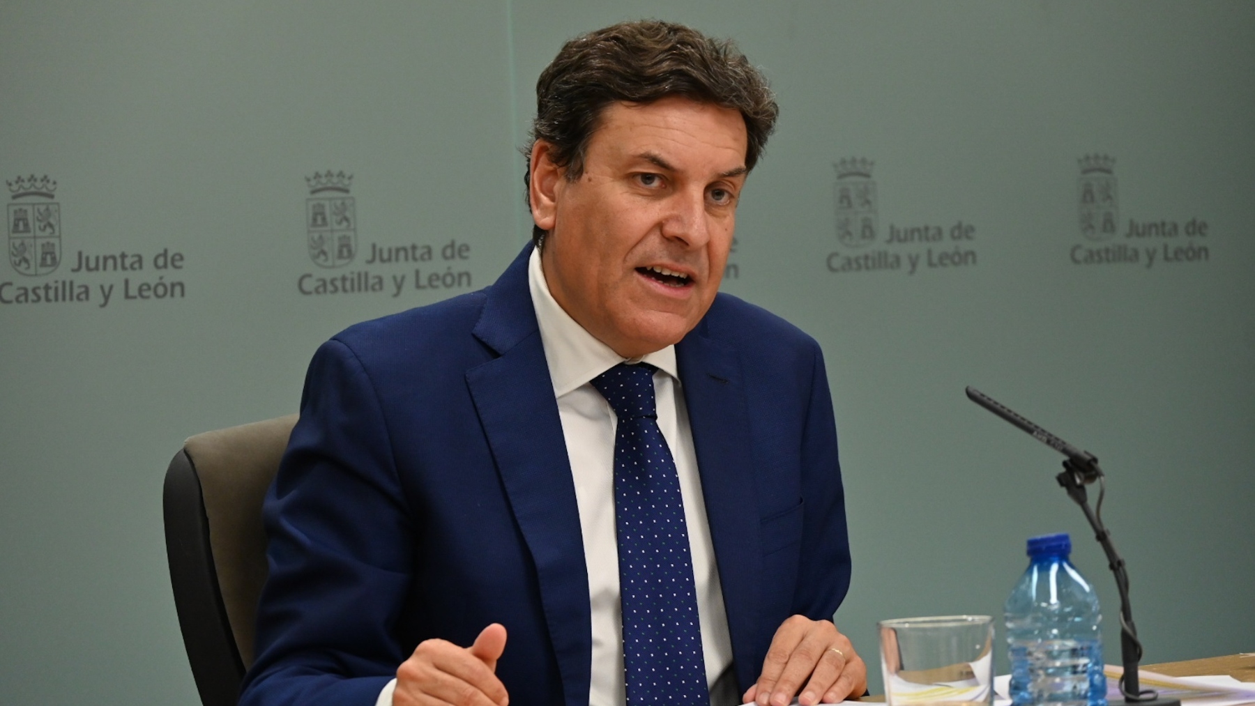 El portavoz de la Junta de Castilla y León, Carlos Fernández Carriedo. (EP)