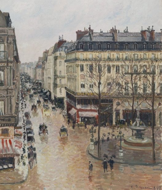 Rue Saint-Honoré por la tarde. Efecto de lluvia, Camille Pissarro, nazis, Thyssen, cuadros robados