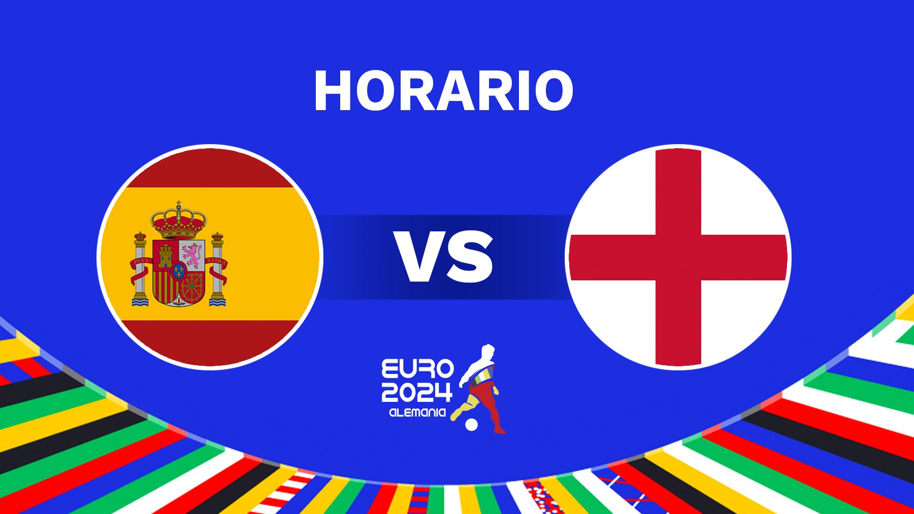 Horario España – Inglaterra: dónde ver la final de la Eurocopa 2024 gratis y a qué hora es el partido.