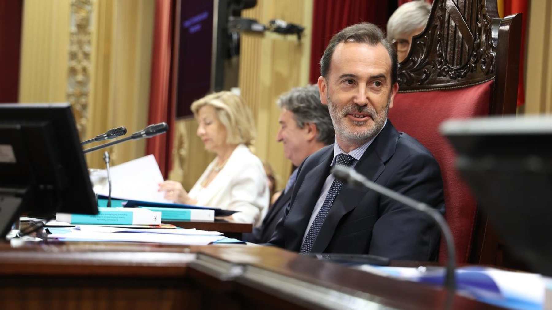 El presidente del Parlament balear de Vox, Gabriel Le Senne.