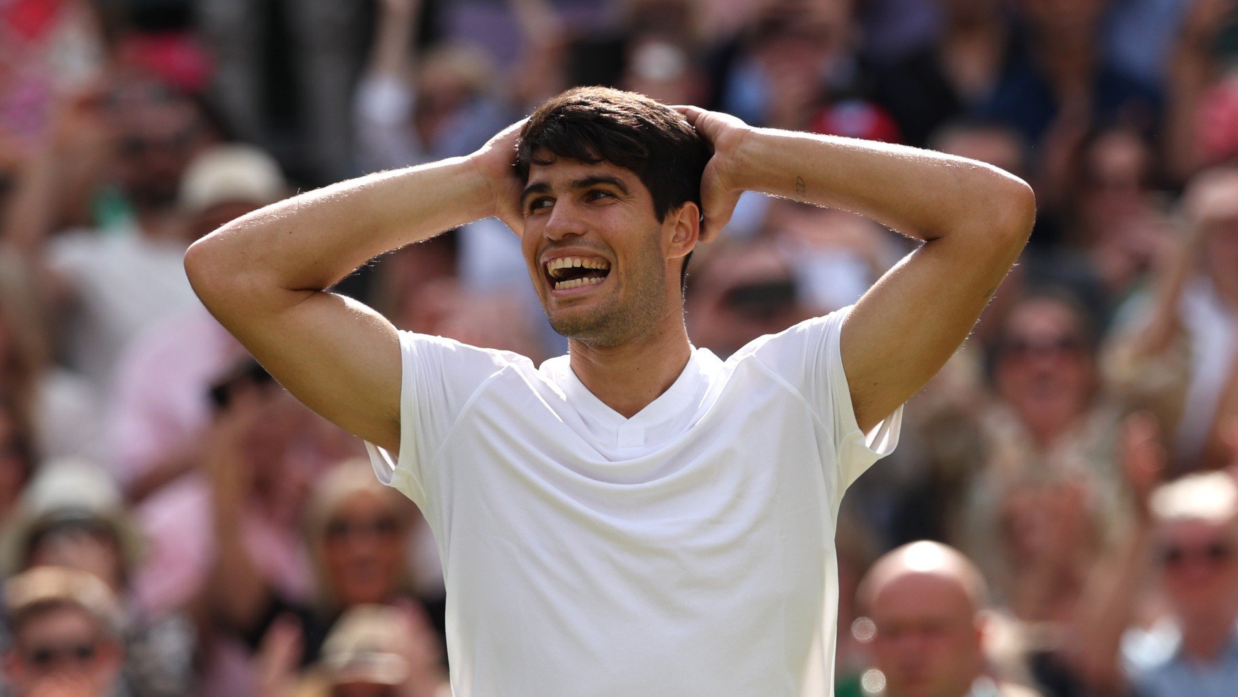 Carlos Alcaraz ganó otra vez Wimbledon. (Getty)