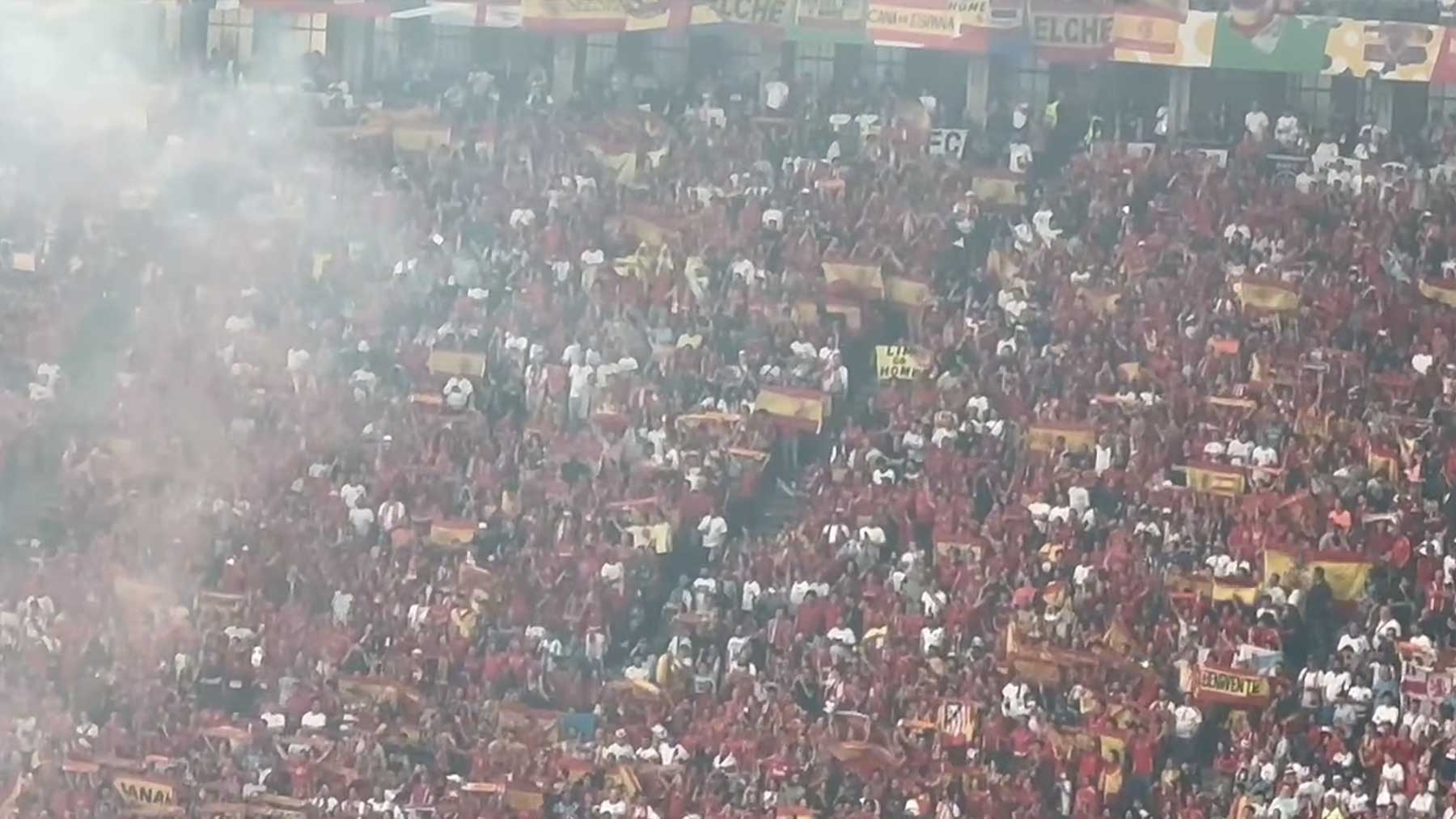 Así sonó el himno de España en la final de la Eurocopa.