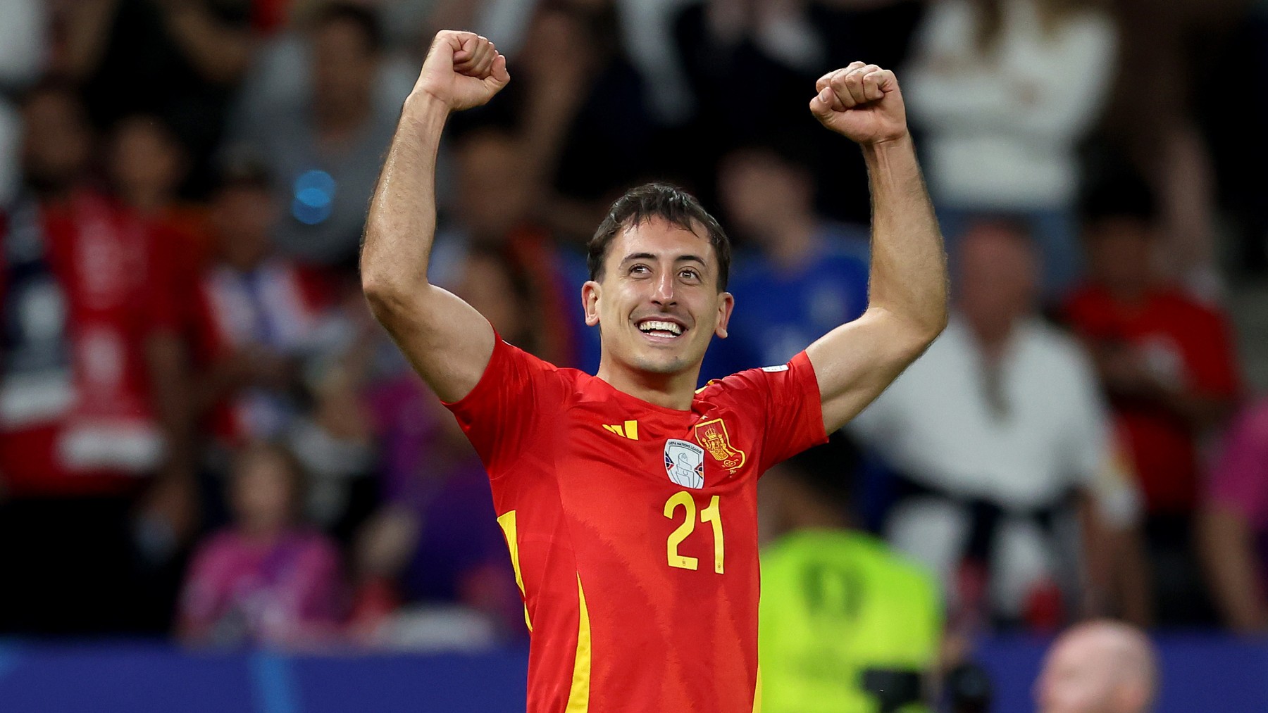 Mikel Oyarzabal marcó el segundo gol de España. (Getty)