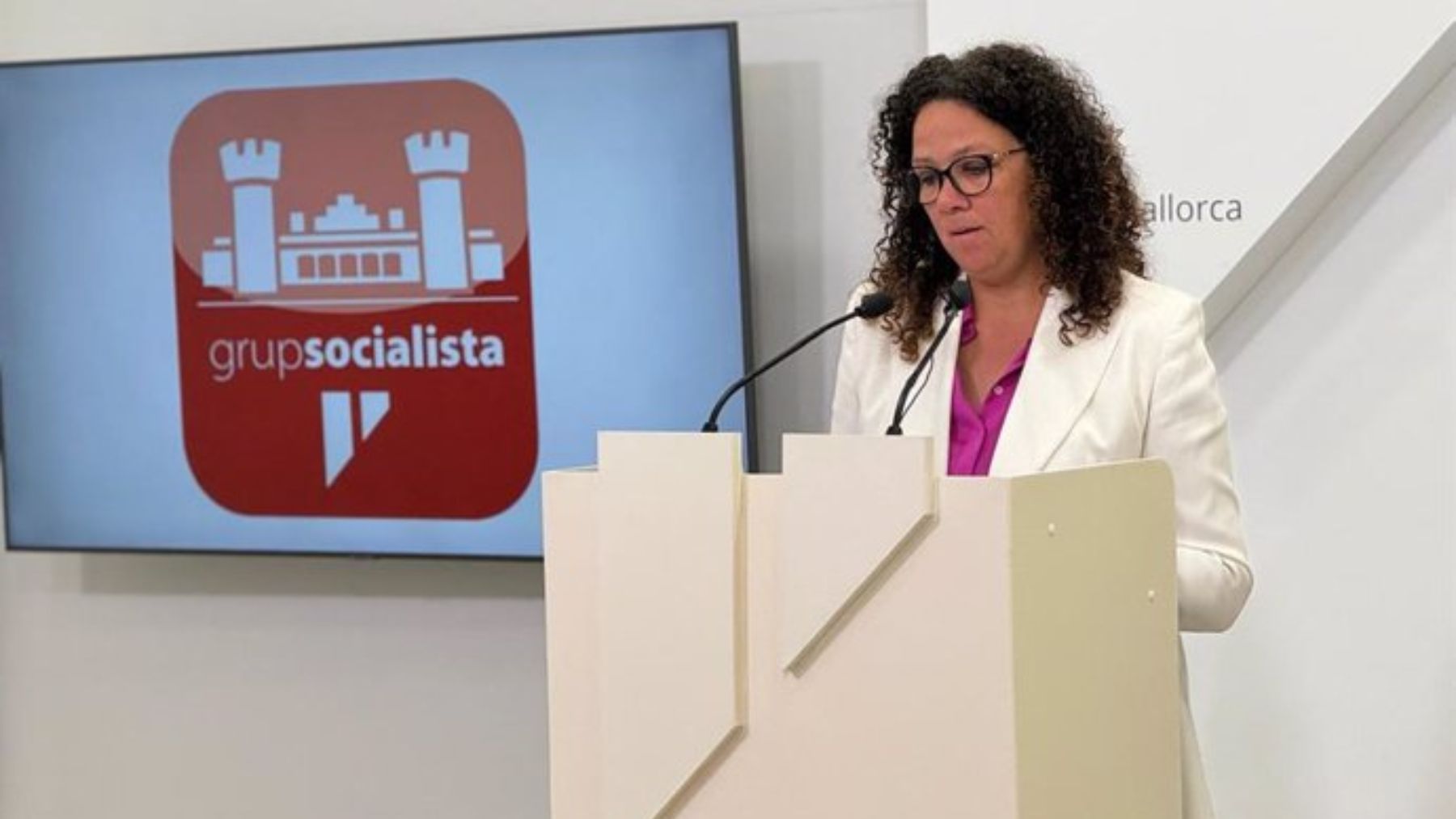 Cati Cladera, portavoz del PSOE  en el Consell de Mallorca.