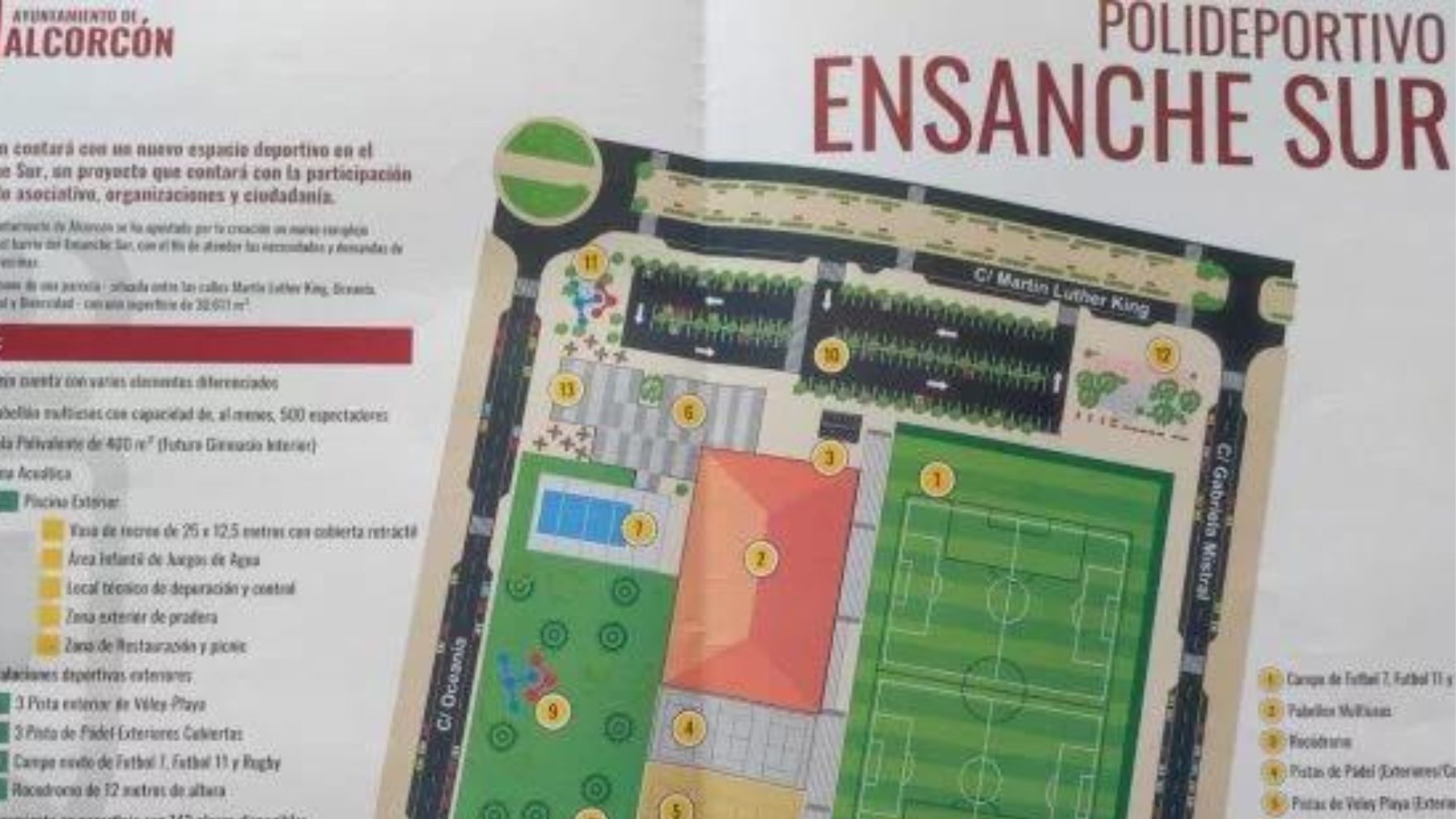 Imagen del polideportivo que querían construir en Alcorcón.