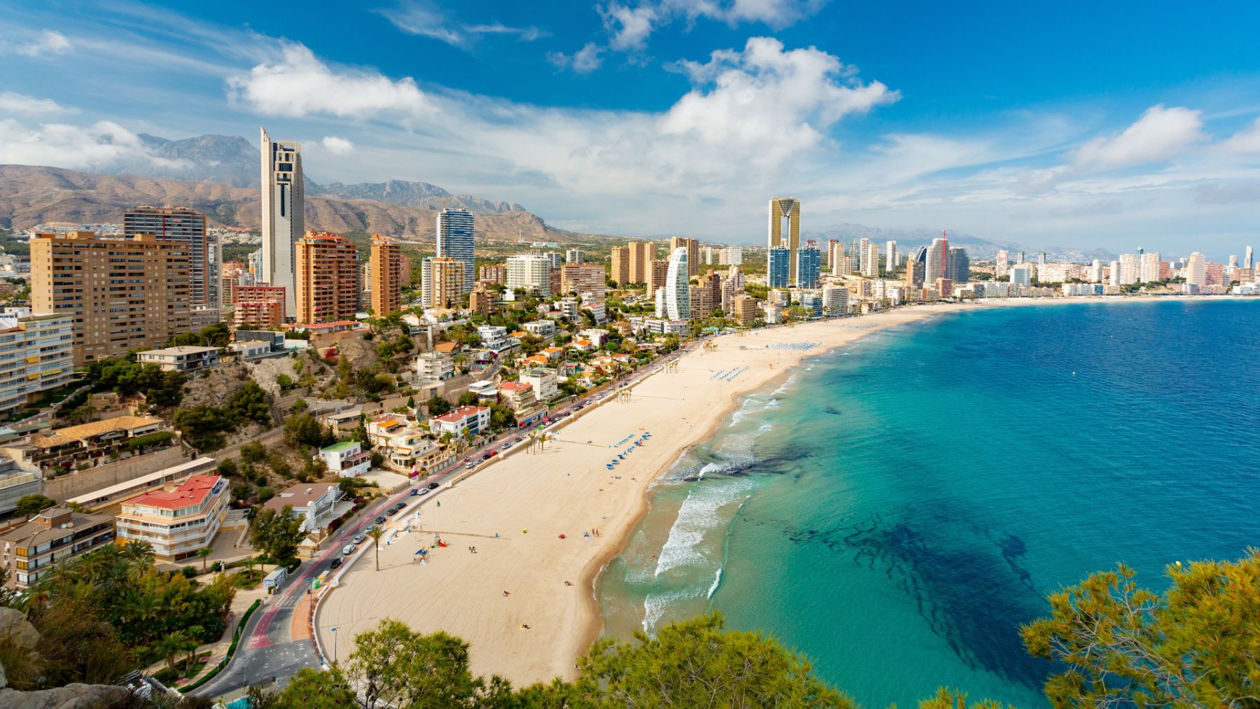 Una imagen aérea de Benidorm. (EP)