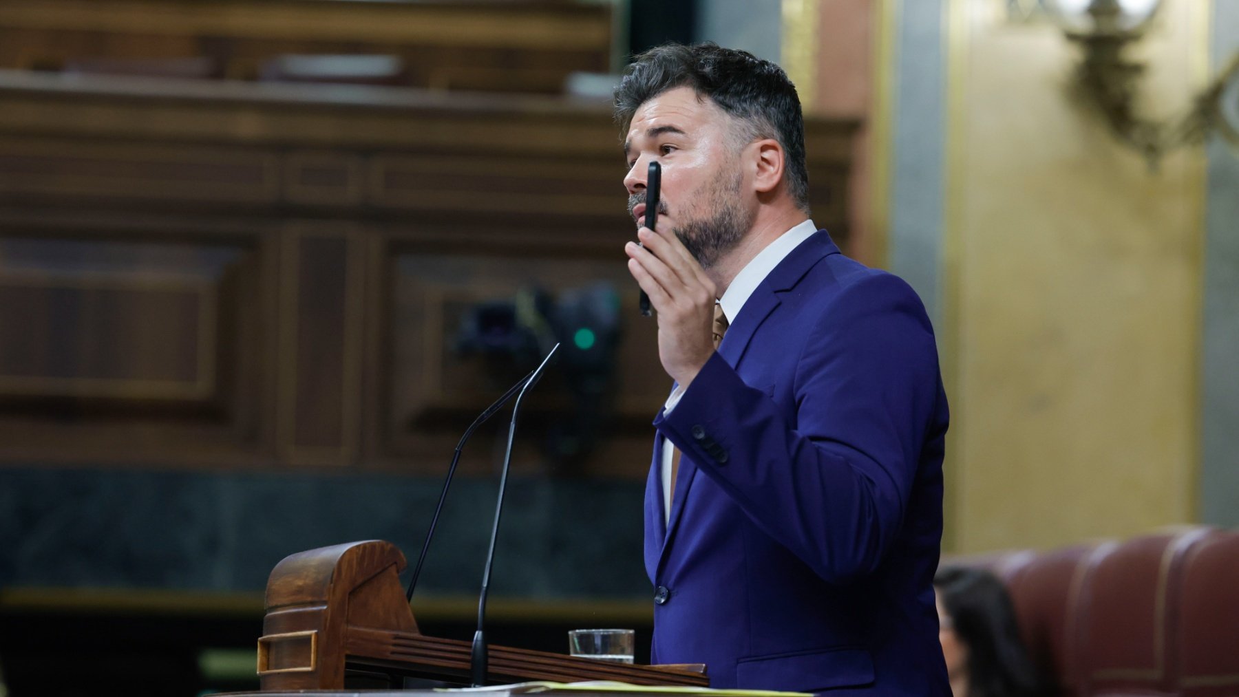 Gabriel Rufián en el Congreso. (EFE)